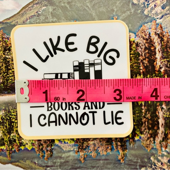 (5/$15) Durable Waterproof Sticker - Funny Book Sticker - Picture 2 of 3